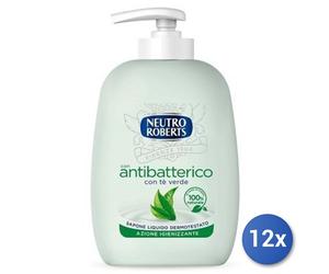 12x Bundle Neutro Roberts Antibatterico 200 Ml Sapone Liquido