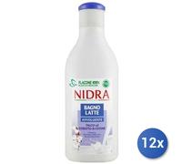 12x Bundle Nidra Bagnoschiuma avvolgente talco ml. 750