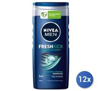 12x Bundle Nivea Doccia Uomo 250 Ml. Fresh Kick