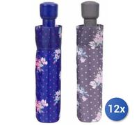 12x Bundle Ombrello Perletti Corto Fiorato