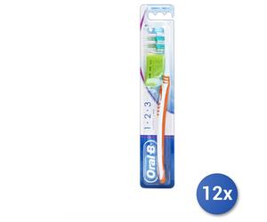 12x Bundle Oral-B Spazzolino 1-2-3 Classic Care 40 Medio