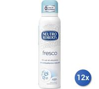 12x Bundle Roberts Deodorante Spray 150 Ml. Fresco Azzurro