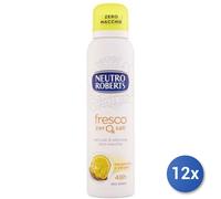 12x Bundle Roberts Deodorante Spray 150 Ml. Fresco Bergamotto/Zenzero