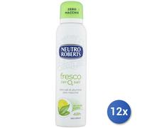 12x Bundle Roberts Deodorante Spray 150 Ml. Fresco Verde