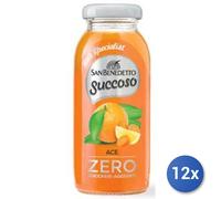 12x Bundle San Benedetto Succoso Zero 200 Ml. Vetro Ace