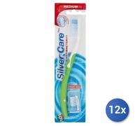 12x Bundle Silver Care Spazzolino Denti Plus Medio
