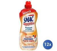 12x Bundle Smac Detersivo Pavimenti Lt 1 Parquet E Cotto New