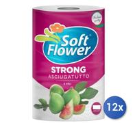 12x Bundle Soft Flower Asciugatutto X1 140 Bobina Vio
