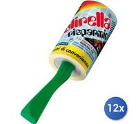 12x Spazzole adesive colori assortiti in plastica modello Pulirella da Mt 10