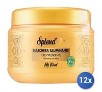 12x Bundle Splend'Or Capelli Maschera 500 Ml.Vaso Olio Splendente