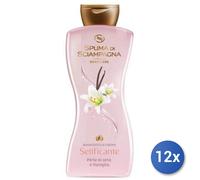 12x Bundle Spuma Di Sciampagna Bagno 650 Ml. Benessere Seta/Vaniglia