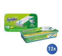 12x Bundle Swiffer Panni Pavimenti Polvere 10 Pezzi Umidi Limone