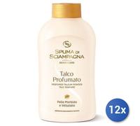 12x Bundle Talco Barattolo 200 Grammi Spuma Di Sciampagna