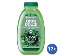 12x Bundle Ultra Dolce Shampoo 5 Piante Capelli Normali Verde