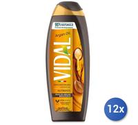 12x Bundle Vidal Doccia 250 Ml. Olio Di Argan Made In Italy