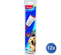 12x Bundle Vileda Spazzola Adesiva Margherita Sistema Cura Dell'Abito