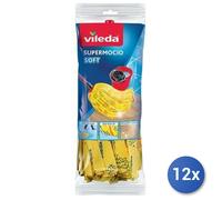 12x Bundle Vileda Supermocio Soft Spazzolone Rosso, Giallo