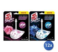 12x Bundle Wc Net Tavoletta Wc Solida Style Active (1 Pezzo Singolo Misto)
