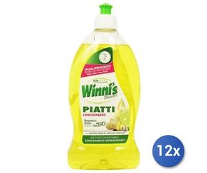 12x Bundle Winni'S Piatti 480 Ml. Concentrato Bergamotto Zenzero