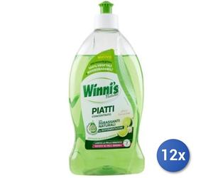 12x Bundle Winni'S Piatti 480 Ml. Concentrato Lime & Fiori Di Mela