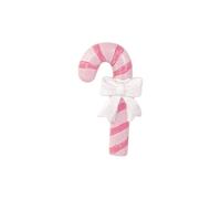 12X Calamita CANDY CANE con fiocco ROSA 4.8 cm BOMBONIERA 18AE