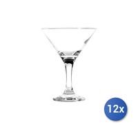 12x Calici In Vetro Modello Bistro Martini, 19Cl, Trasparente