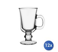 12x Calici In Vetro Trasparente Con Manico Riva Irishcoff, 23Cl