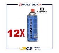 12x Cartucce Gas Butano Kemper 577 per Campeggio Fornelli Saldatori Torce a GAs