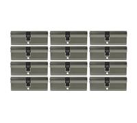 12X Cilindro Profilo 65Mm 30/35 Not + Pericolo 60 Chiave Insieme Serratura