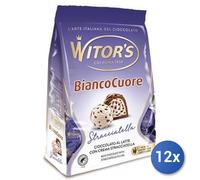 12x Cioccolata Witors Bianco Cuore Gr 200