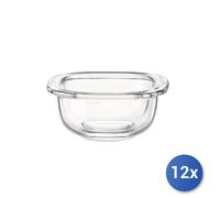 12x Cocotte In Vetro Trasparente Gala Cm9X8 Cl12,5