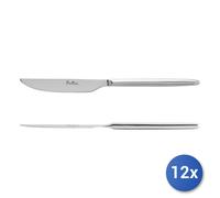 12x Coltelli Da Tavola Stile In Acciaio Inox, Argento