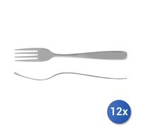 12x Confezioni 3 Forchette Inox Tavola America Grigio Abert