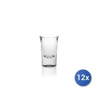 12x Confezioni 6 Bicchieri In Vetro Dublino Liquore 3,4 Cl Trasparente Bormioli