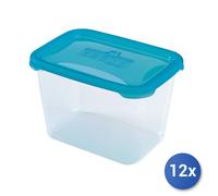 12x Contenitori Polar Rettangolari Litri 2,4 1752 Azzurro Heidrun