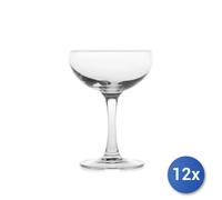 12x Coppe In Vetro Trasparente Elegance Per Champ Cl16