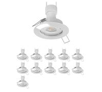 12x cornice da incasso a soffitto FERE rotonda bianco lucido