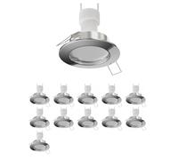 12x cornice da incasso a soffitto FERE rotonda cromo lucido