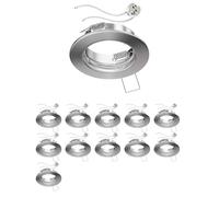 12x cornice da incasso a soffitto FERE rotonda in acciaio inox opaco