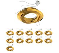 12x cornice di montaggio a soffitto FABI rotonda girevole oro lucido