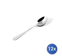 12x Cucchiai In Acciaio Inox Per Frutta Hotel, Argento