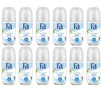 12x Deodorante antitraspirante fresco invisibile Fa Roll On Lilly of the Valley