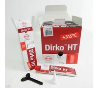 12x Dirko HT Sigillante Rosso ELRING a Breve Termine fino A 315° 70ml Silicone