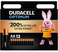 12X Duracell AA Optimum (1 Blister Da 12 Batterie) 12 Pile (MX1500/STILO/MIGNON)