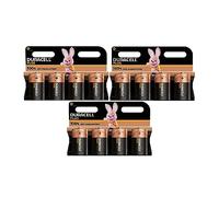 12X Duracell D Plus LR20 MN1300 Alcaline (3 Blister Da 4 Batterie) 12 Pile