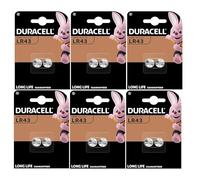 12X Duracell LR43 (6 Blister Da 2 batterie) 12 Pile (186/V12GA)