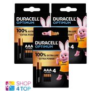 12x Duracell Optimum AAA LR03 Batterie Alkaline 1,5V MX2400
