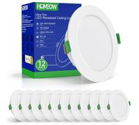 12x Faretti LED da Incasso per Cartongesso 220V 7W 4000K Luce Naturale Faretti