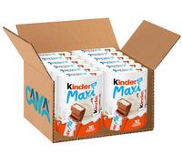 12X Ferrero Kinder Maxi Barrette Ricoperte di Cioccolato a Latte 210g