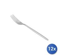 12x Forchette Da Frutta Olivia In Acciaio Inox, Argento